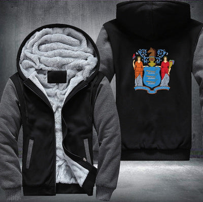 Flag of New Jersey Fleece Hoodies Jacket