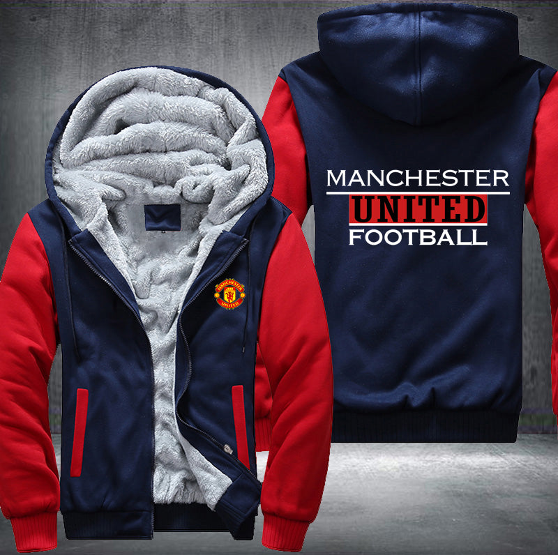 Manchester United Football Fleece Hoodies Jacket