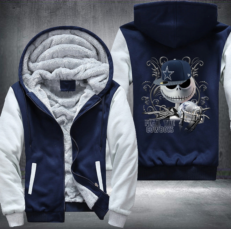 Fear The Cowboys Fleece Hoodies Jacket