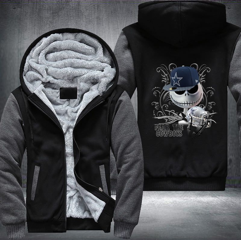 Fear The Cowboys Fleece Hoodies Jacket