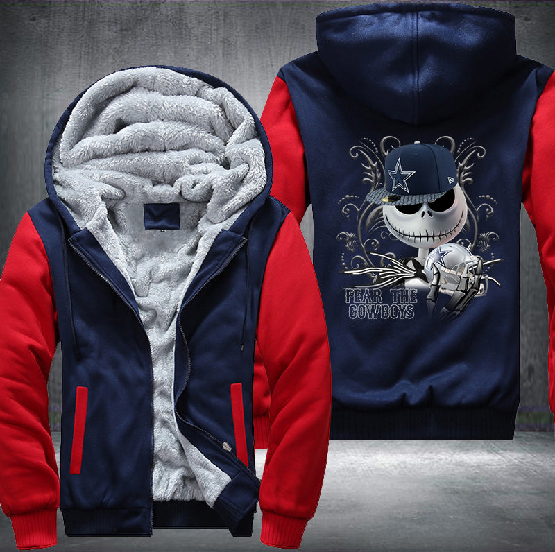 Fear The Cowboys Fleece Hoodies Jacket