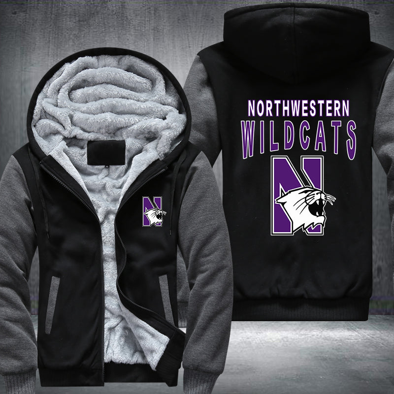 Northwestern Wildcats Fleece Hoodies Jacket