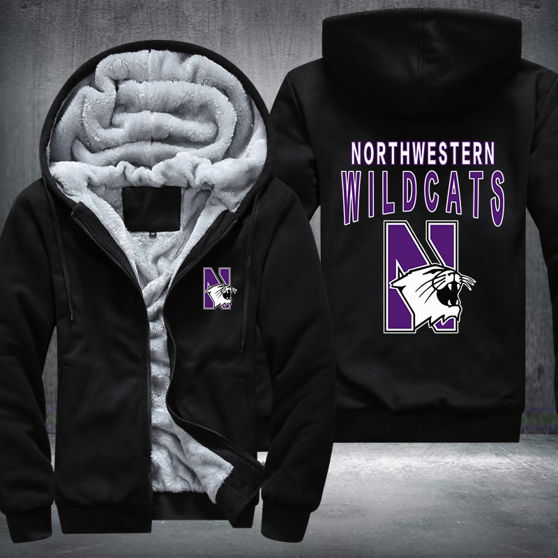 Northwestern Wildcats Fleece Hoodies Jacket