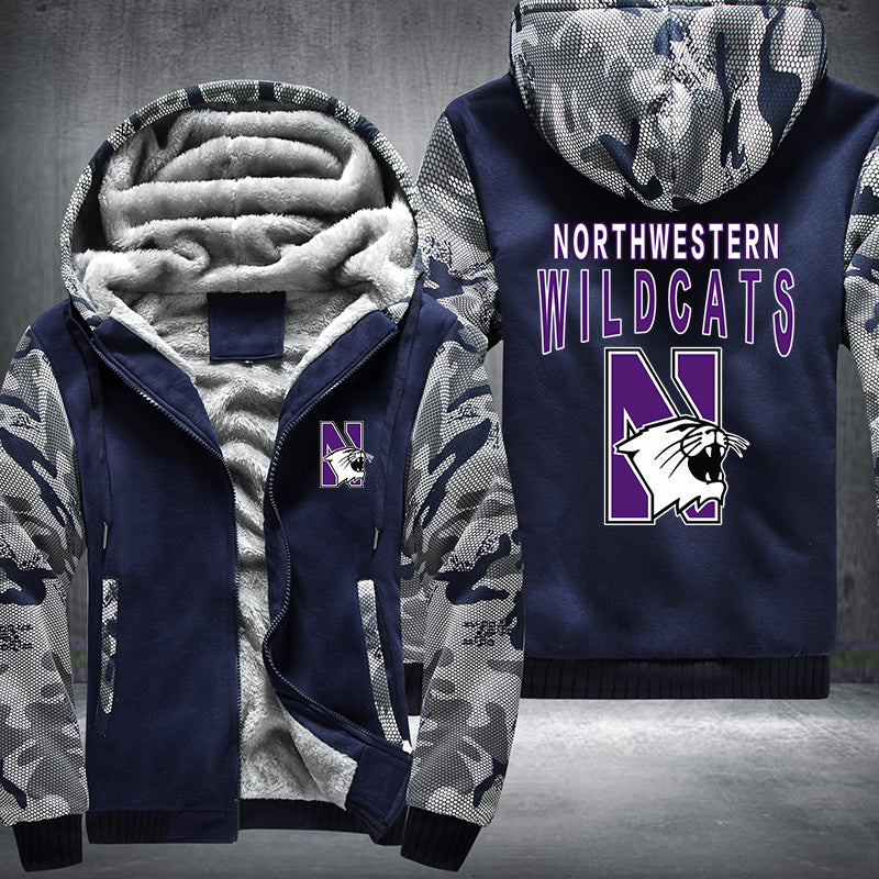 Northwestern Wildcats Fleece Hoodies Jacket