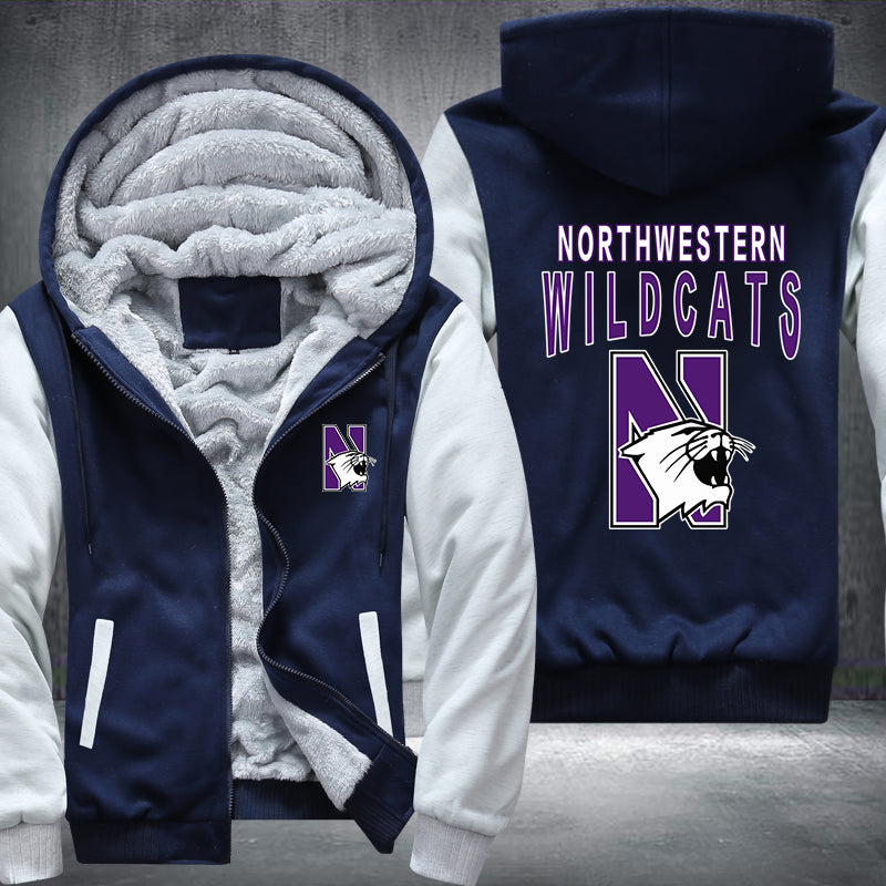 Northwestern Wildcats Fleece Hoodies Jacket