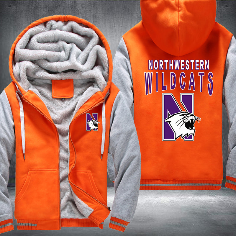 Northwestern Wildcats Fleece Hoodies Jacket