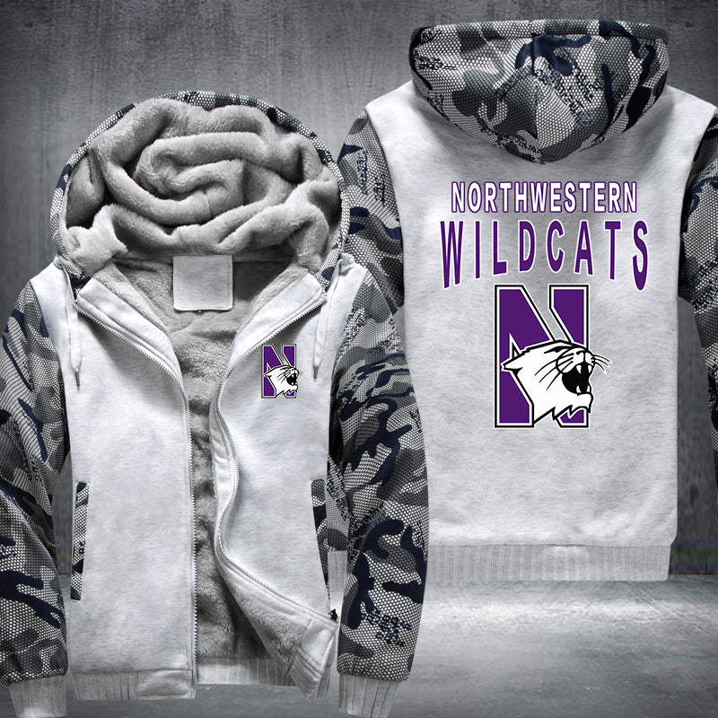 Northwestern Wildcats Fleece Hoodies Jacket