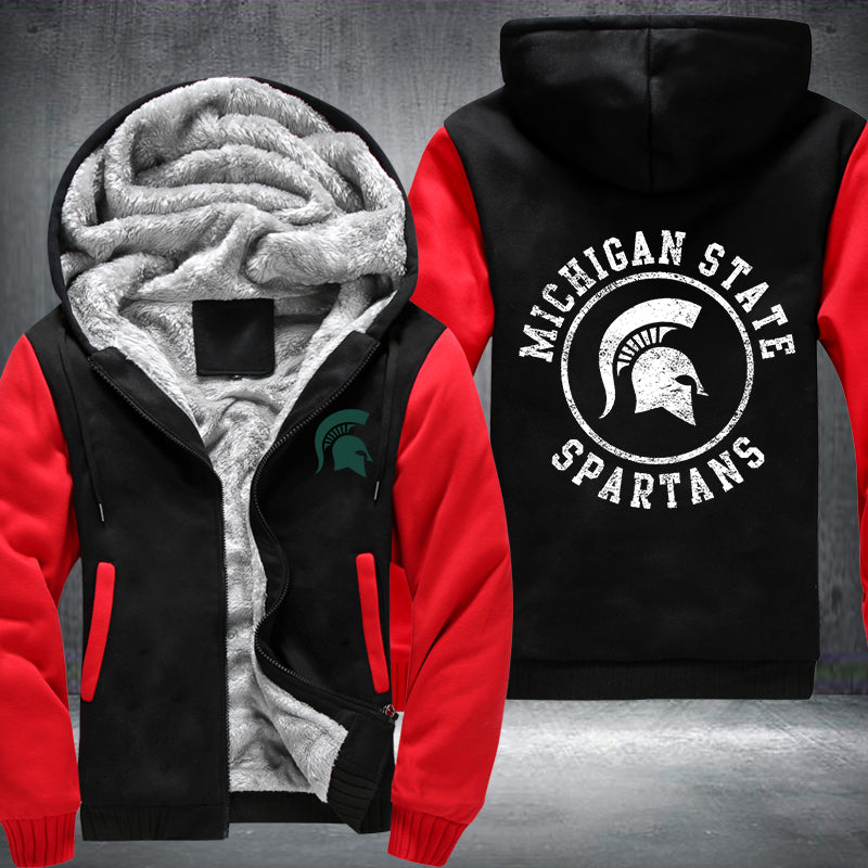 Michigan State Spartans Fleece Hoodies Jacket