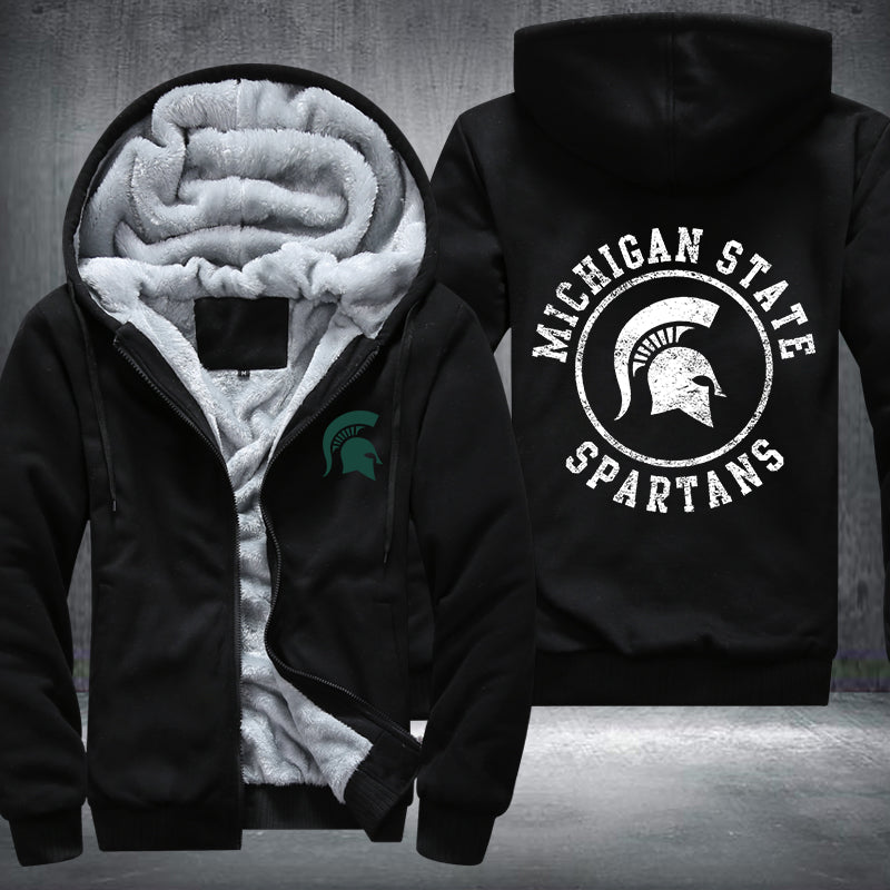 Michigan State Spartans Fleece Hoodies Jacket