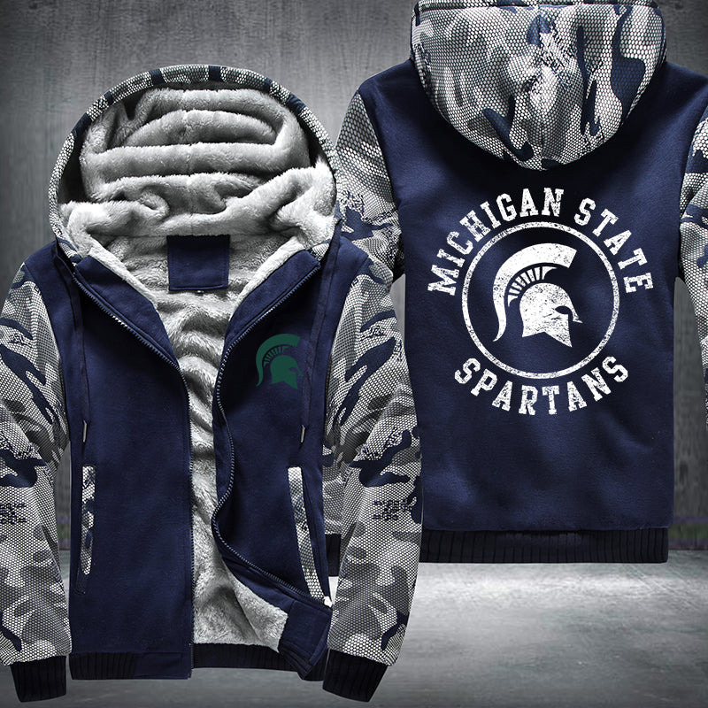 Michigan State Spartans Fleece Hoodies Jacket