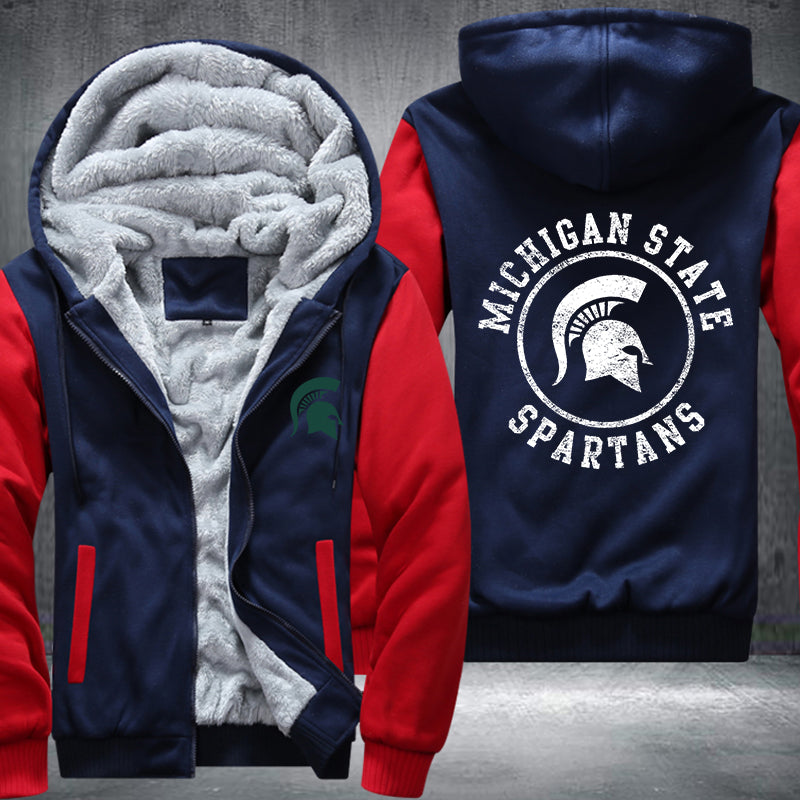 Michigan State Spartans Fleece Hoodies Jacket