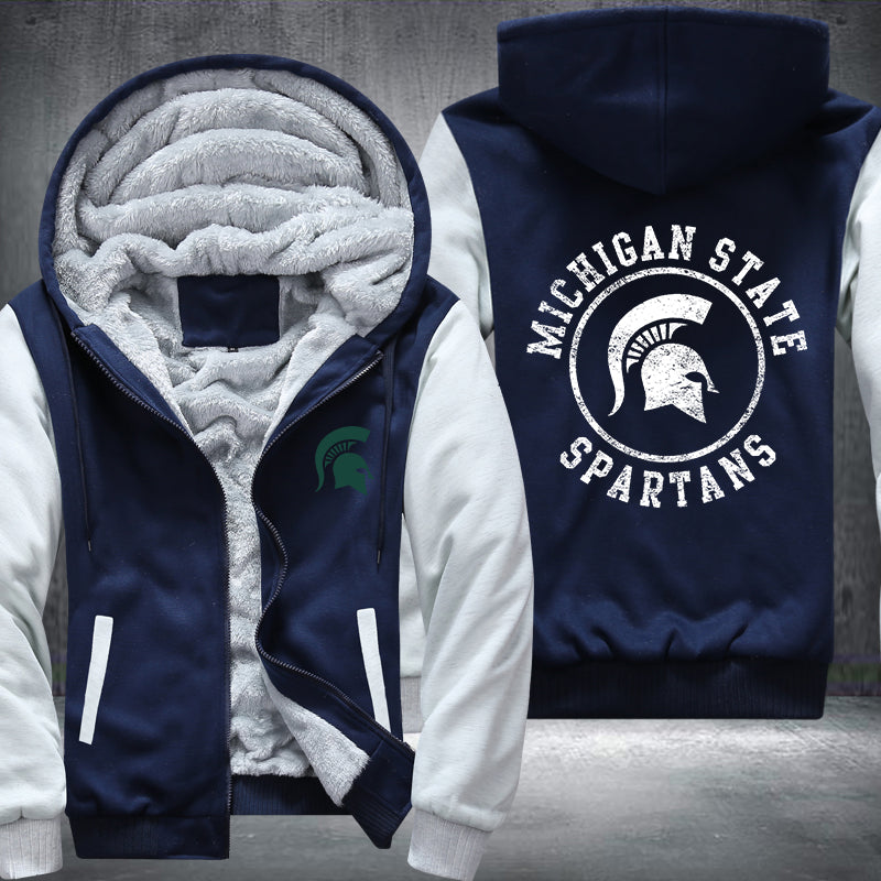 Michigan State Spartans Fleece Hoodies Jacket