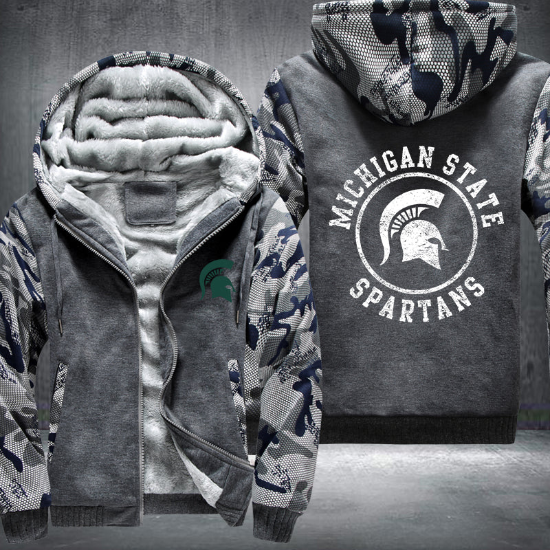 Michigan State Spartans Fleece Hoodies Jacket
