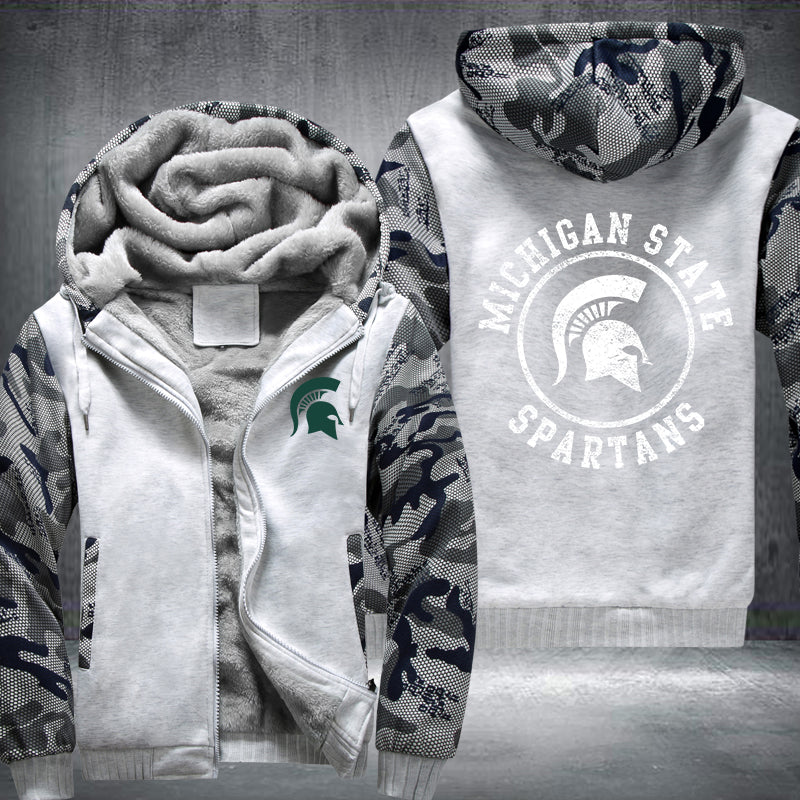 Michigan State Spartans Fleece Hoodies Jacket