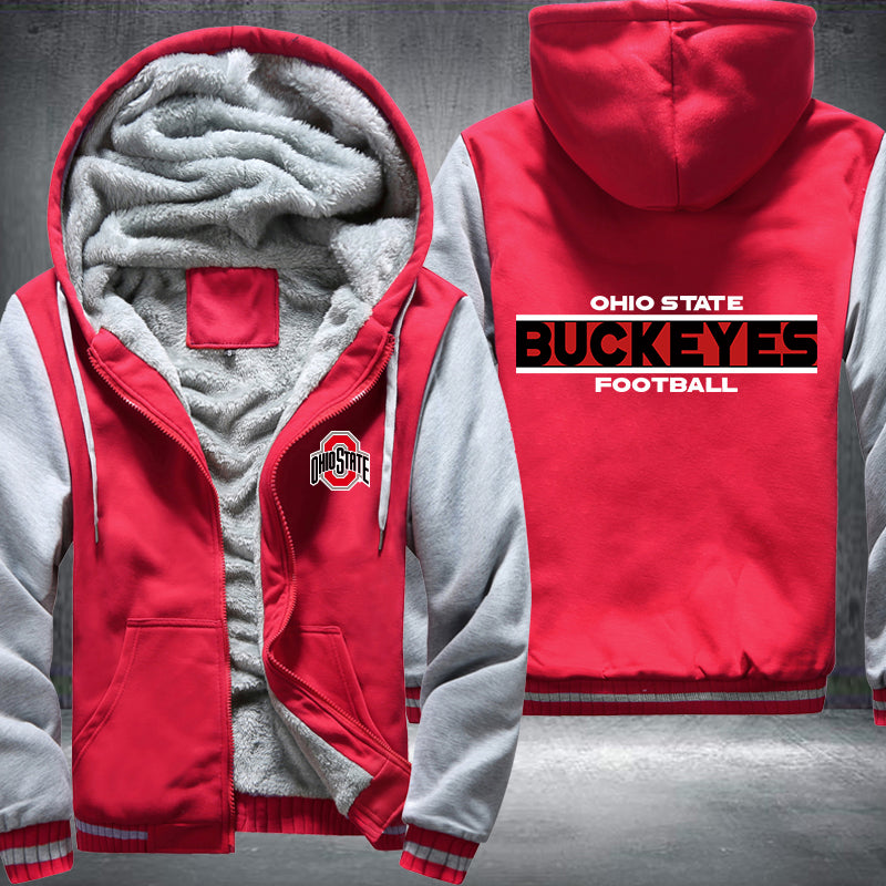Ohio State Buckeyes Football Fleece Hoodies Jacket