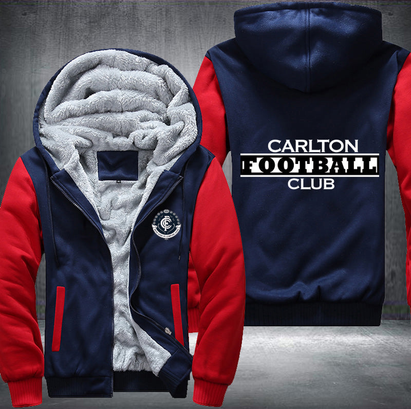 Carlton Football Fleece Hoodies Jacket