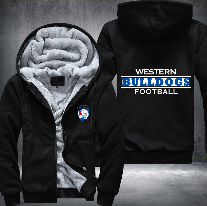 Western Bulldogs Football Fleece Hoodies Jacket