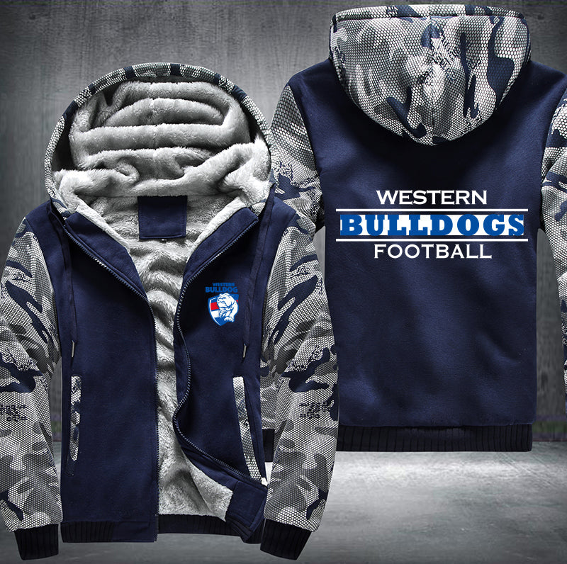 Western Bulldogs Football Fleece Hoodies Jacket