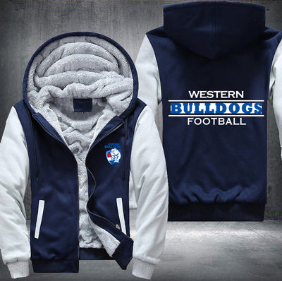 Western Bulldogs Football Fleece Hoodies Jacket