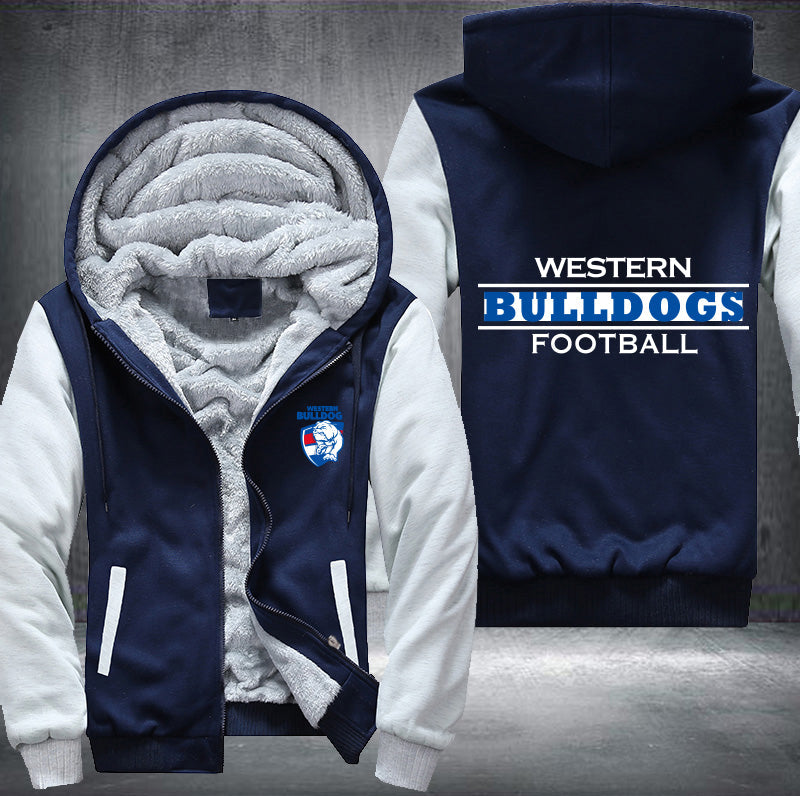 Western Bulldogs Football Fleece Hoodies Jacket