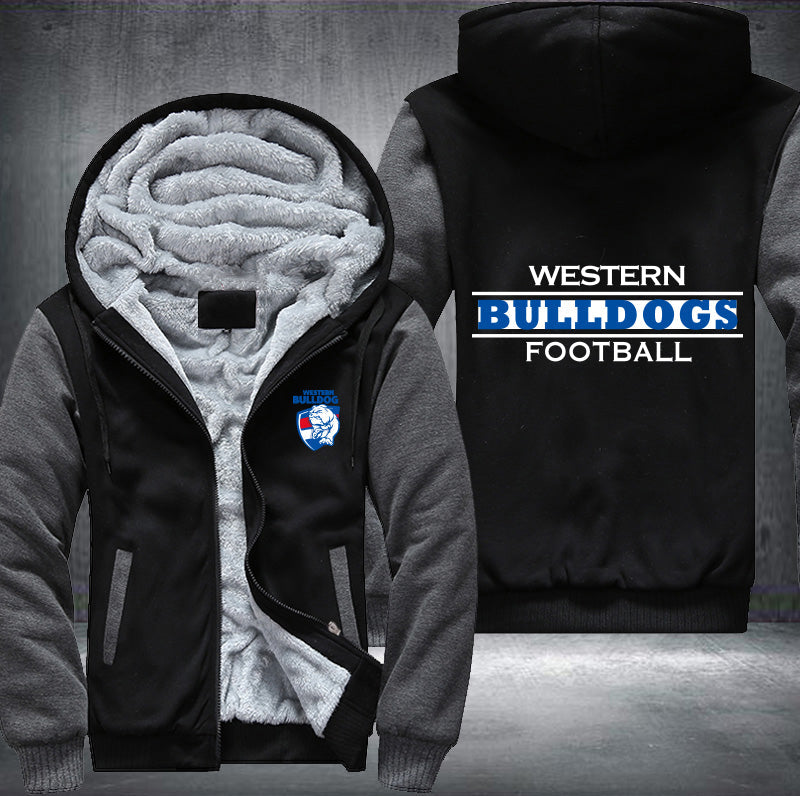 Western Bulldogs Football Fleece Hoodies Jacket