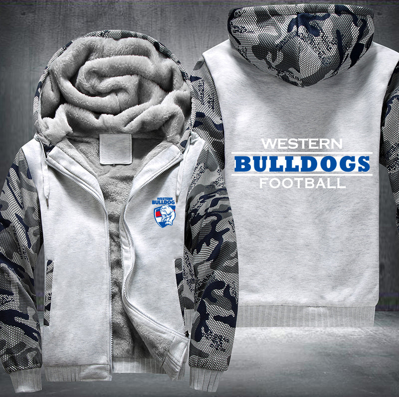 Western Bulldogs Football Fleece Hoodies Jacket