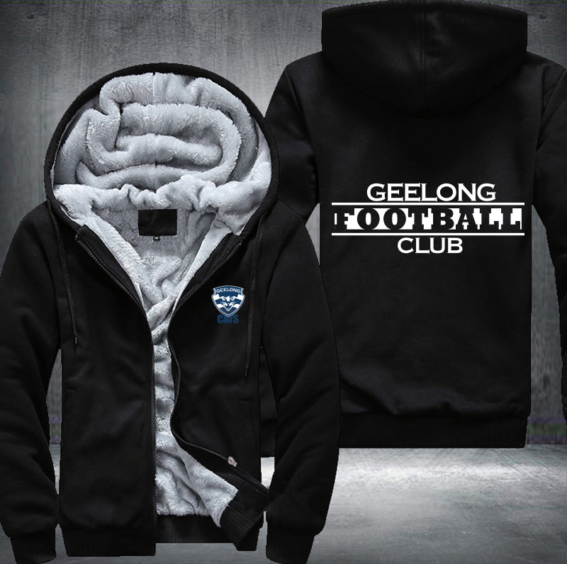 Geelong Football Fleece Hoodies Jacket