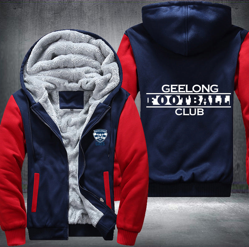 Geelong Football Fleece Hoodies Jacket