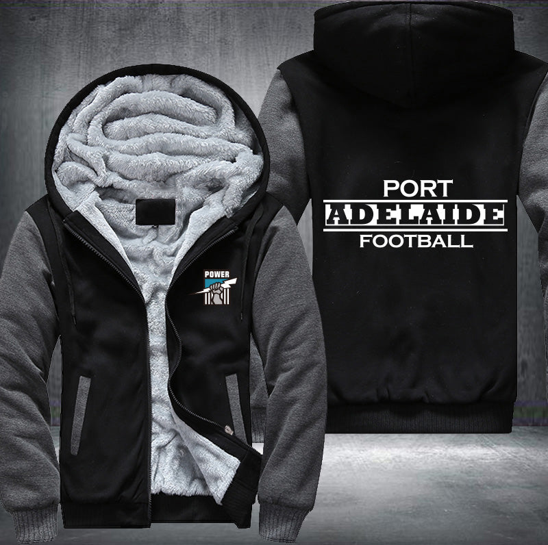 Port Adelaide Football Fleece Hoodies Jacket