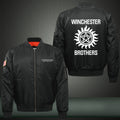 Winchester Brothers Print Thicken Long Sleeve Bomber Jacket