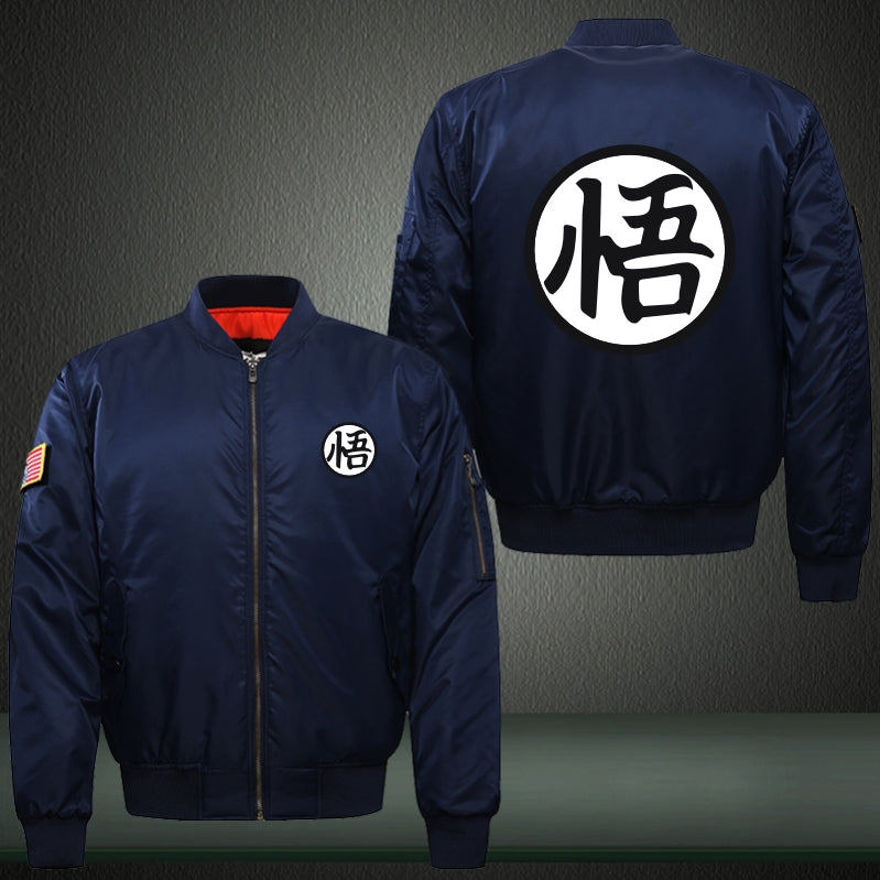 DBZ Print Thicken Long Sleeve Bomber Jacket