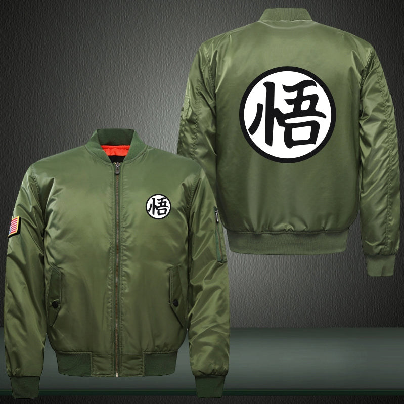 DBZ Print Thicken Long Sleeve Bomber Jacket