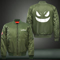 Pokemon Print Thicken Long Sleeve Bomber Jacket