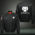 Agents Of SHIELD Print Thicken Long Sleeve Bomber Jacket