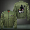 Happy Halloween Party Print Thicken Long Sleeve Bomber Jacket