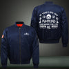 If You Like My Pumpkins You Should See My PIE Print Thicken Long Sleeve Bomber Jacket