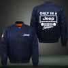 Only in a Jeep Print Thicken Long Sleeve Bomber Jacket