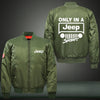 Only in a Jeep Print Thicken Long Sleeve Bomber Jacket
