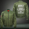 Built not bought Print Thicken Long Sleeve Bomber Jacket