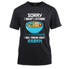 Sorry I Wasn’t Listening Funny Anime Cotton Black Short Sleeve T-Shirt
