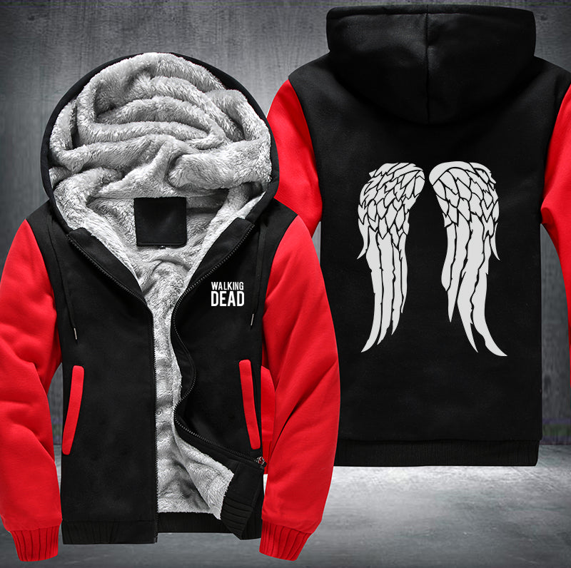 Walking dead wings Fleece Hoodies Jacket
