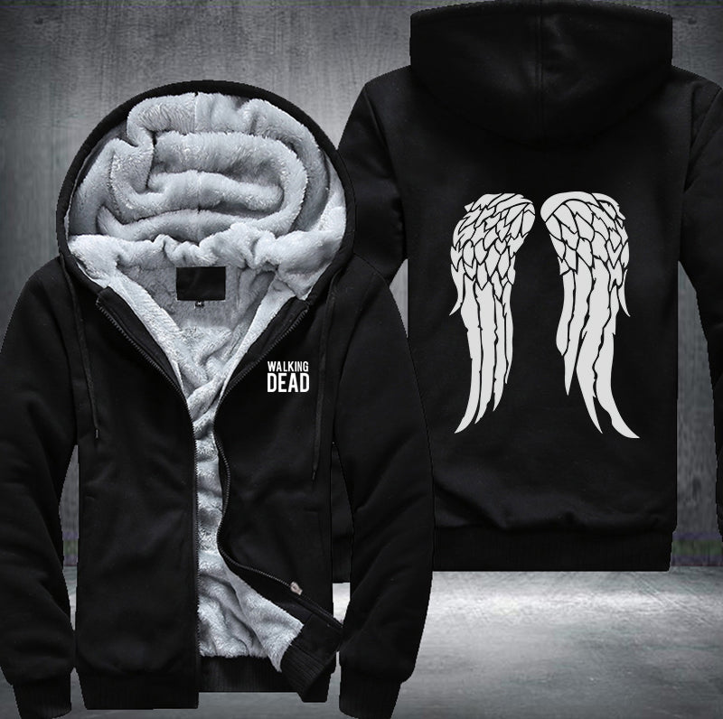 Walking dead wings Fleece Hoodies Jacket