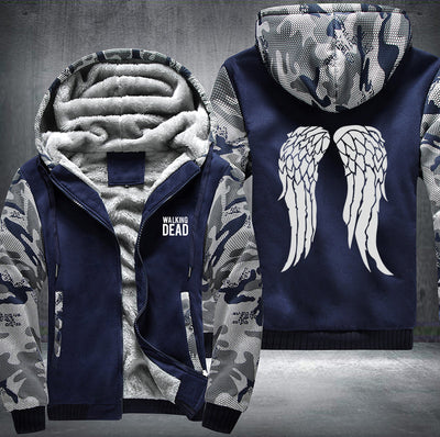 Walking dead wings Fleece Hoodies Jacket