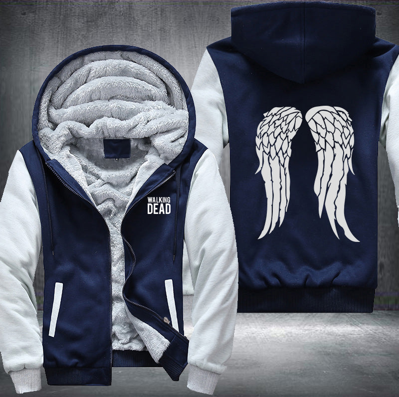 Walking dead wings Fleece Hoodies Jacket