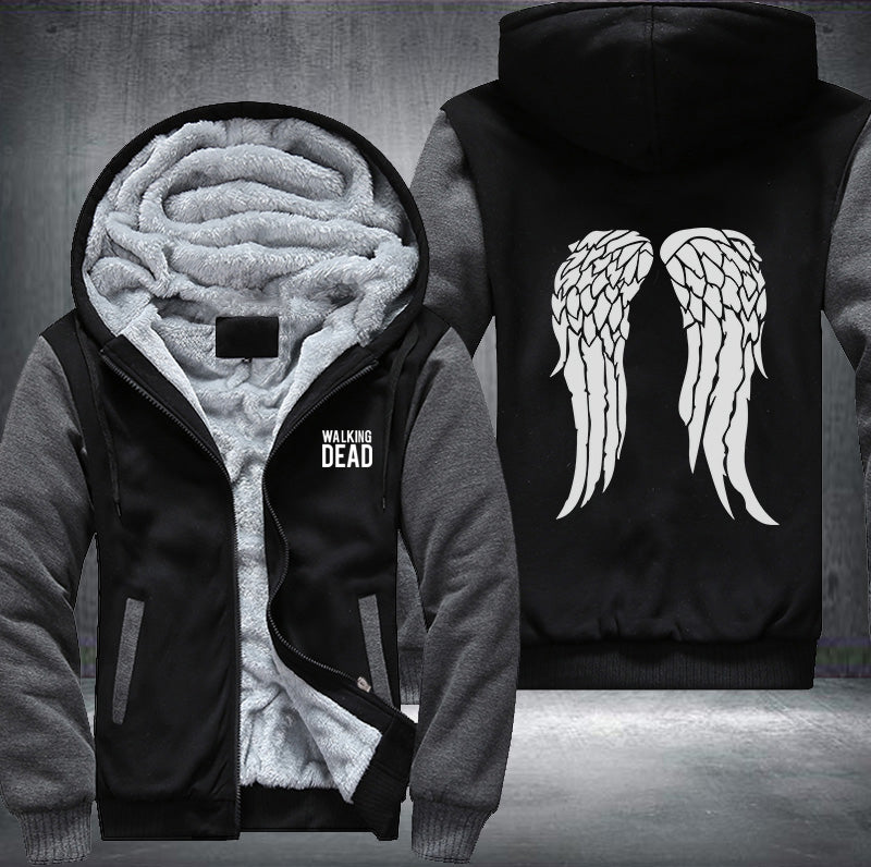 Walking dead wings Fleece Hoodies Jacket