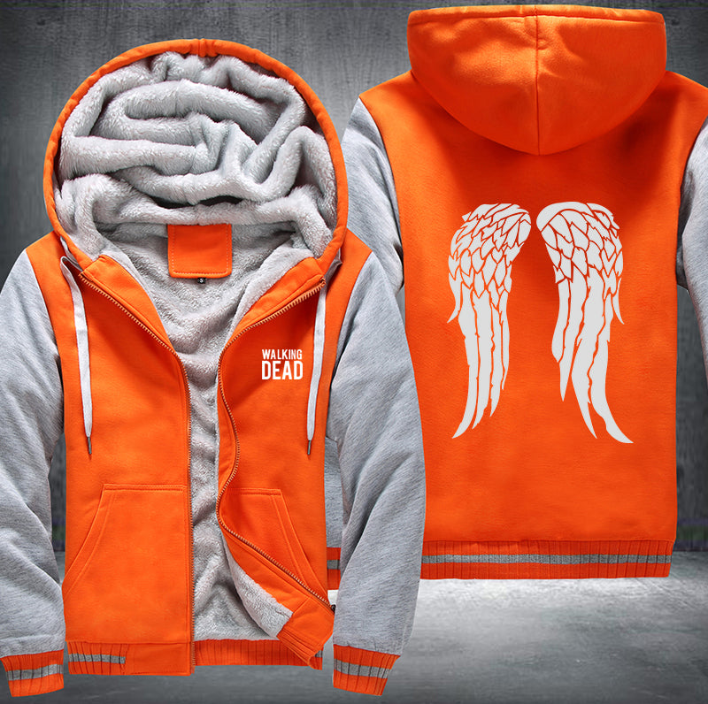 Walking dead wings Fleece Hoodies Jacket