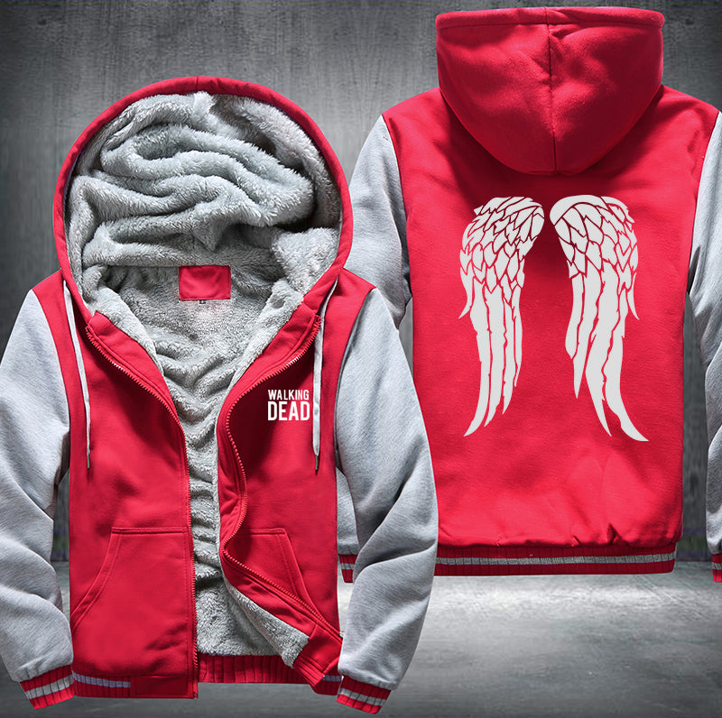 Walking dead wings Fleece Hoodies Jacket