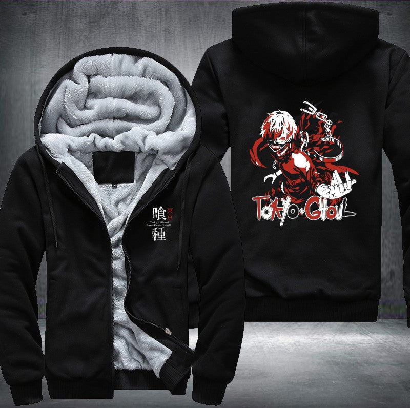 Tokyo Ghoul Ken Kaneki Fleece Hoodies Jacket