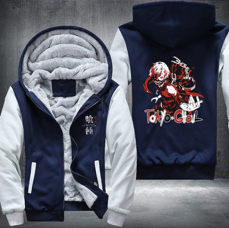 Tokyo Ghoul Ken Kaneki Fleece Hoodies Jacket