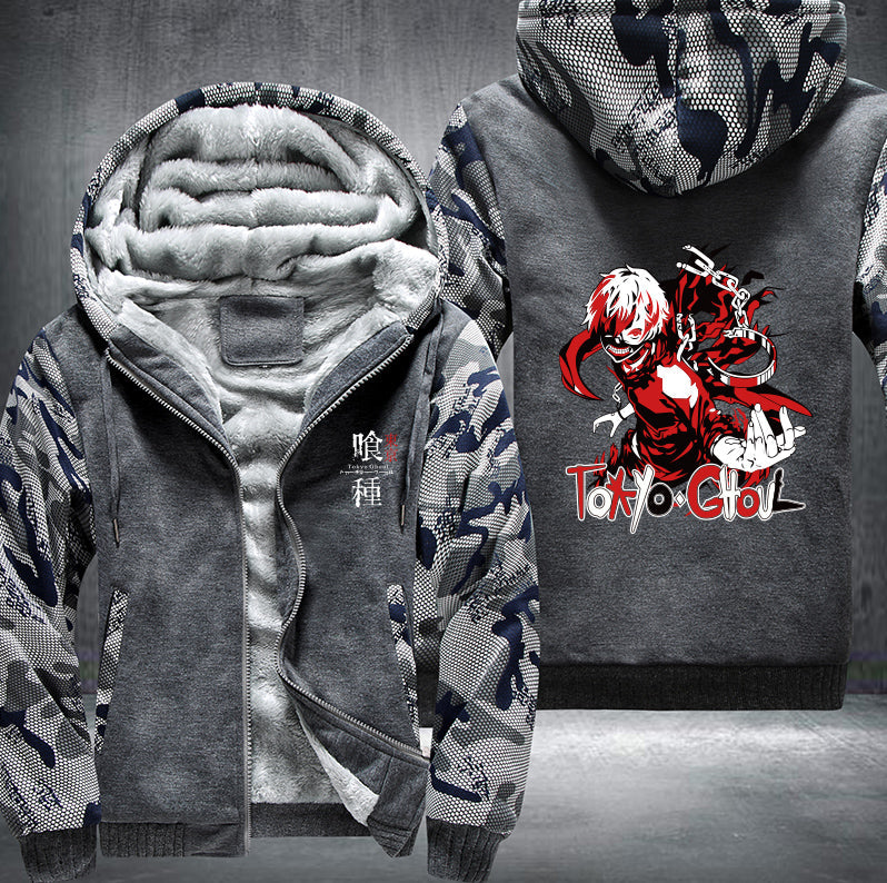 Tokyo Ghoul Ken Kaneki Fleece Hoodies Jacket